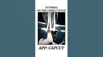 GHIBLI STYLE TUTORIAL IN CAPCUT!