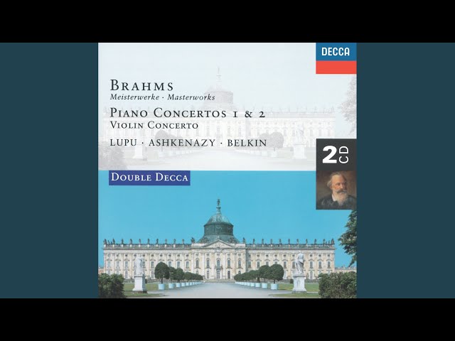 Brahms - Concerto pour piano n°1 : 2è mvt : Radu Lupu / Orch Philh Londres / E.de Waart