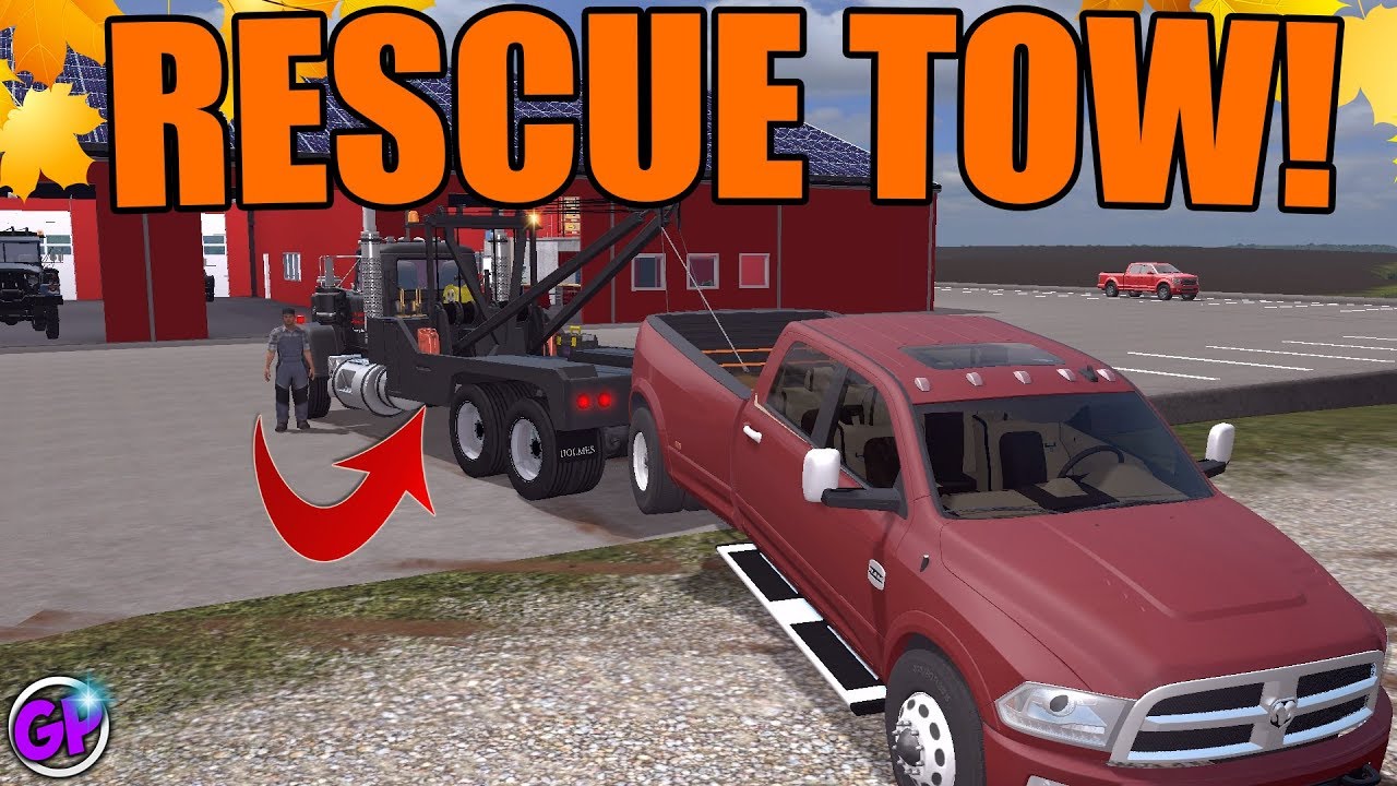 RESCUE TOWING NEW TOW TRUCKS WITH SPENCER TV FARMING SIMULATOR