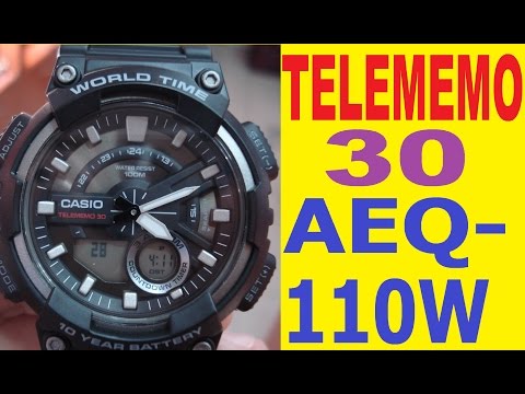 Casio telememo 30 AEQ-110W manual for use