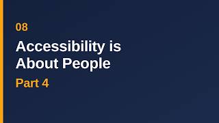 08 | WCAG 2 Read & Learn | Part 4 | A11y is about people - Color Blindness Persona | A11y with Meg