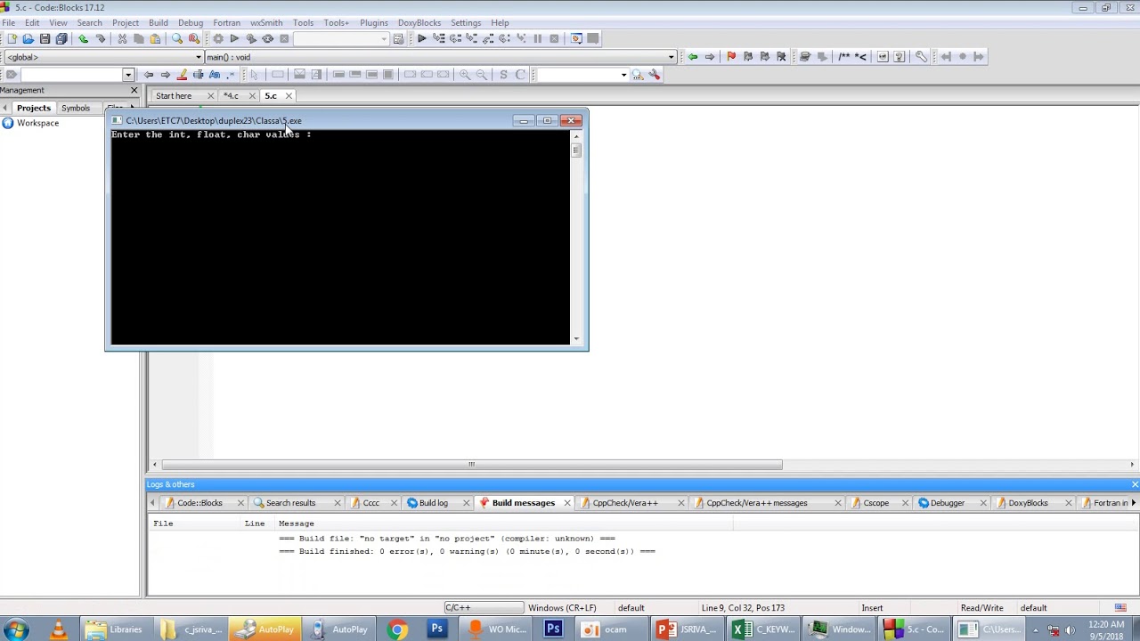 27_C_PROGRAMMING_PRACTICAL_SCANF - YouTube