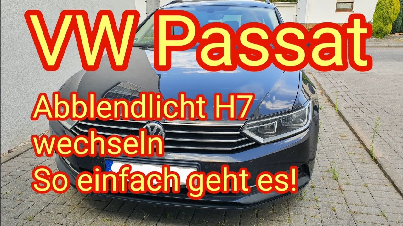 VW Passat: Abblendlicht H7 wechseln - Anleitung in deutsch - So einfach  geht es - Volkswagen 