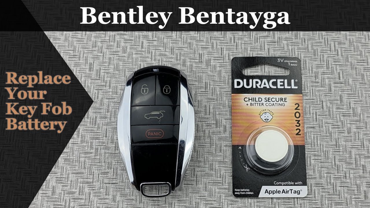 How to DIY Replace or Change a 2017-2021 Bentley Bentayga Key Fob