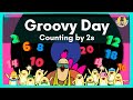Groovy day counting by 2s  counting song for kids  the singing walrus