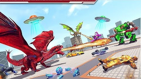 Royal Lion Robot Games- Dragon Robot Transform War Game Inferno Gameplay