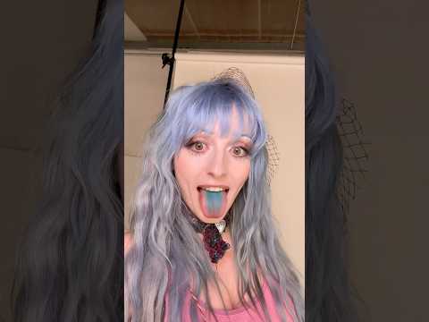 sucking on a jolly rancher! my tongue is blue!! kiss him cuz i’m touch starved! i self soothe!