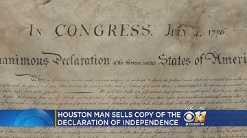 Houston Man Sells Rare Piece of American History