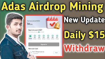 Adas Airdrop Mining App | Adas Daily $15 New Update Withdraw | Adas Claim Airdrop Crypto 2025