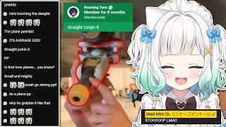 Mint trying not to laugh at PP during the tour 【Maid Mint Fantome】