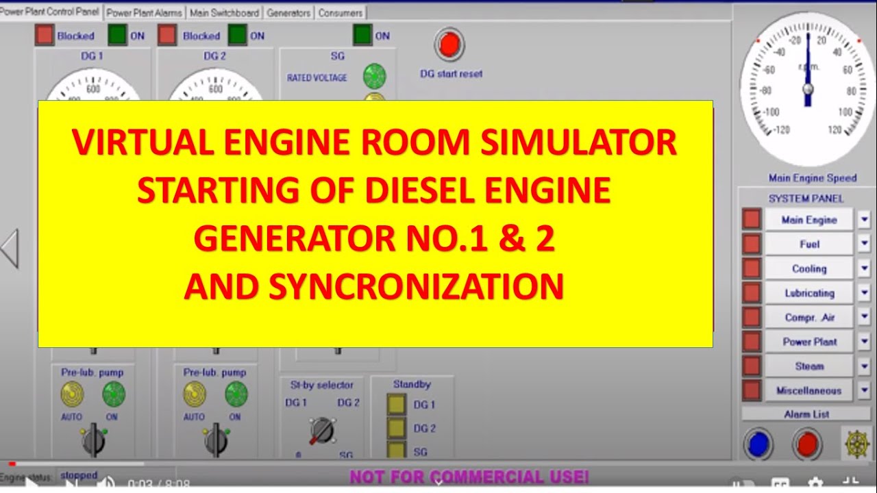 virtual-engine-room-simulators-starting-of-diesel-engine-no-1-2-and-synchronization-youtube