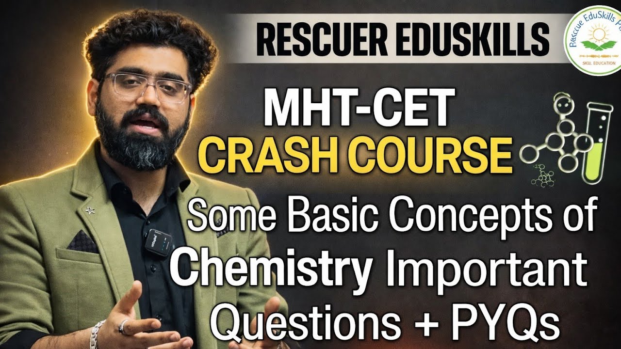 MHT-CET Chemistry Crash Course | Chapter 1 Important Questions + PYQs | LIVE