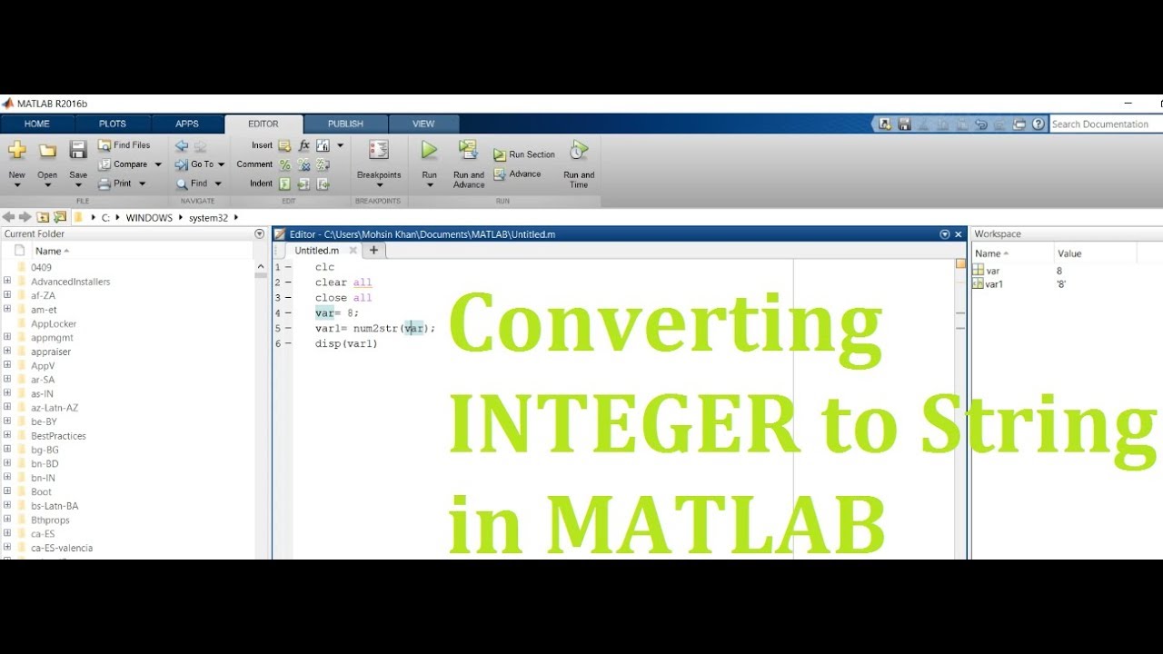 how-to-convert-integer-to-string-data-type-in-matlab-converting-number-to-string-in-matlab