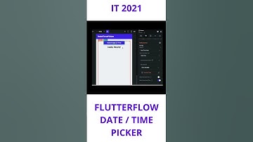 FLUTTERFLOW - DATE / TIME PICKER #flutter #flutterflow #videotutorial #shorts