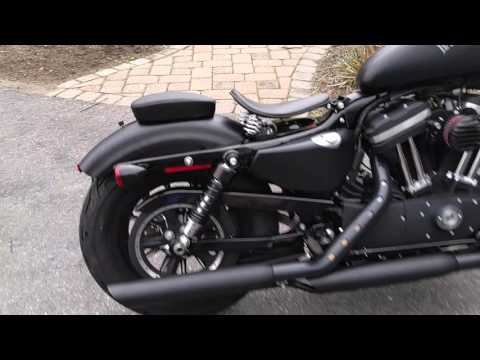 installing-pillion-seat,-sissy-bar-(backrest)-and-luggage-rack-on-harley-davidson-iron-883.