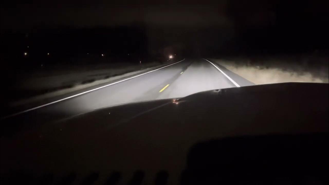 Bicyaco 105w LED 5”x7” headlights in 1984 Jeep Grand Wagoneer - YouTube