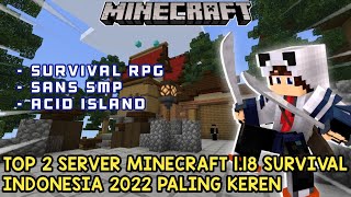 TOP 2 SERVER MCPE SANS SMP S5 INDONESIA VERSI 1.18+ TERBARU 2022 - MINECRAFT PE SERVER INDONESIA screenshot 5