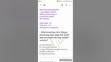 NEP 2 year degree ARTIFICIAL INTELLIGENCE compulsory subject model question paper 22-23 @eedjoin