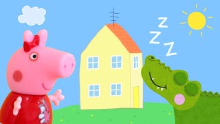 Peppa Pig Sleepover with Sleepy Silly Crocodile