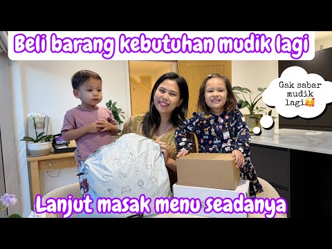 BELI BARANG2 UNTUK KEBUTUHAN MUDIK LAGI|| LANJUT MASAK MENU SEDERHANA