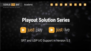 just:play/just:live 5.x - Versatile Playout Solutions for macOS with SRT and UDP I/O Support