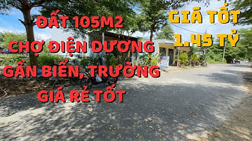 (Đã Bán) đất chợ Điện Dương 105m2 thổ cư, gần biển, gần chợ trường, giá rẻ đầu tư, đường nhựa 7m5.