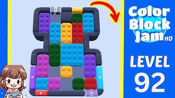 Color Block Jam Level 92 Solution Walkthrough