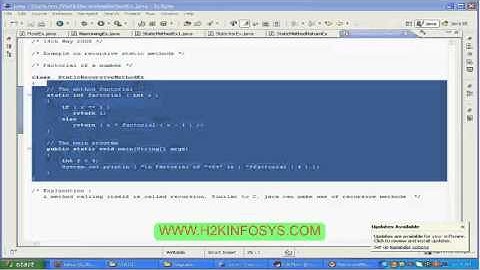 Java | Static Recursive Method | Java Basics | Java Online Training