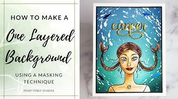 Masking Technique, Heat Embossing and Ink Blending