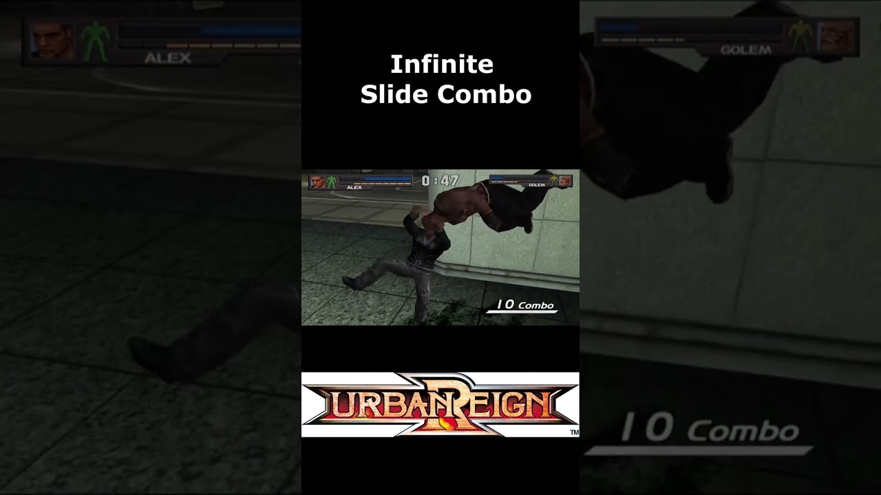 Urban Reign PS2 - Alex Infinite Slide combo / Slide combo Infinito #shorts  