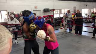 Female sparring round 2