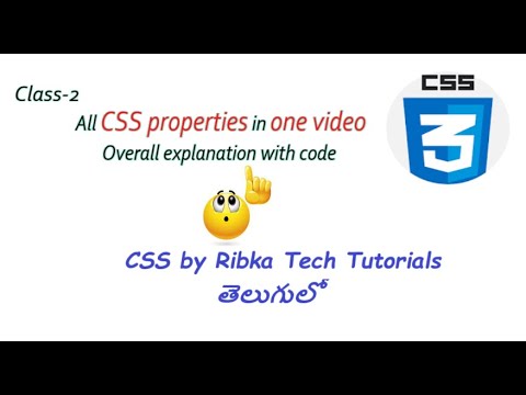 CSS Class2 All CSS PROPERTIES in ONE video & Overall explanation with ...