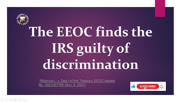 Winning disability employment discrimination cases! IRS is found Guilty! Ep  1