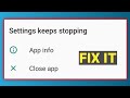 Fix settings keeps stopping samsung m01 core || settings keeps stopping problem samsung android