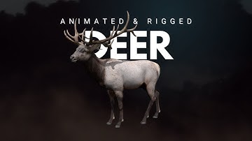 Deer Animated and Rigged