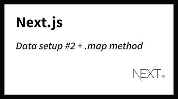 Setting up data example #2 and using map method (Nextjs 13)