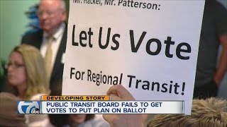 Regional Transit measure fails to get on ballot