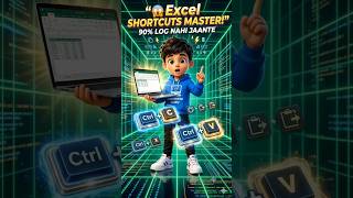 ⚡ Excel Keyboard Shortcuts in Hindi | Excel Tips for Beginners #hindi #lifeisbutadream #combasics