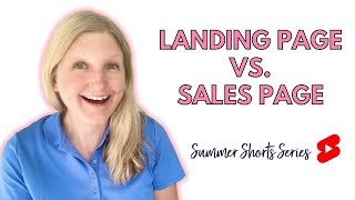 LANDING PAGE VS. SALES PAGE: What's the difference?