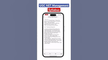 Syllabus for UGC NET Management exam. Enroll now. #ugcnet #ugcnetexam #ugcnetmanagement