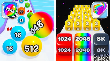 Ball Run 2048 vs Jelly Run 2048😬🫨🫠Walkthrough Max Gameplay ET41141