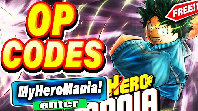 Roblox My Hero Mania *100K ONE FOR ALL SPINS* ALL NEW My Hero Mania Codes