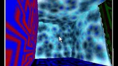 maze 3d with cellular textures