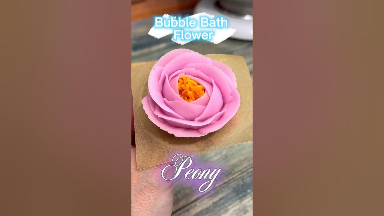 Bubble Bath Frosting Recipe Pipe Realistic Peony Flowers! YouTube