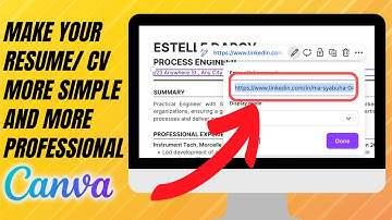 How to Add LinkedIn Link to Resume in Canva (Add Your Profile LinkedIn Link To Your CV!) - 2026