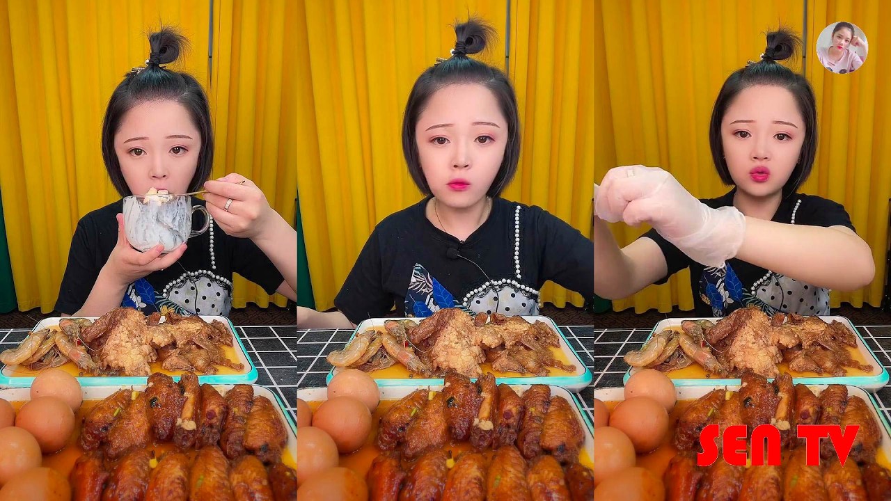 【SENTV MUKBANG】ASMR MUKBANG 。 XIAOYU MUKBANG。먹방 샤오위。160721。9