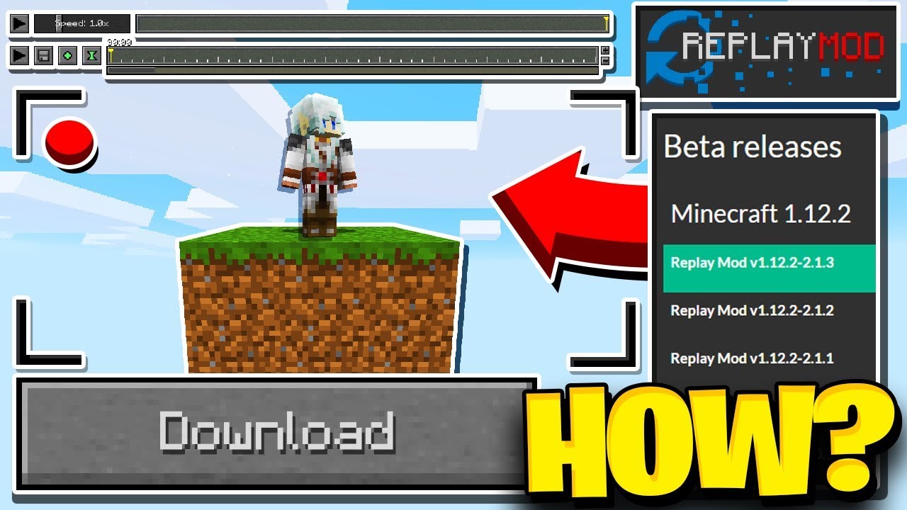 How To Download And Install Replay Mod Minecraft 1 12 2 Youtube