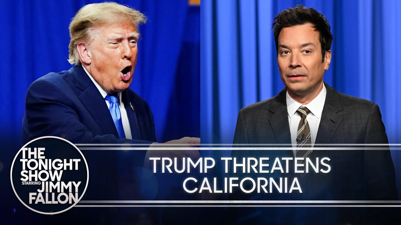 Trump Suggests Iran Could Take Out LA, Demands Media Arrests Over Rally Coverage | The Tonight Show