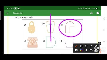 6th class mathematics #symmetry / chapter 13 exercise 13.1 // what is the line of symmetry