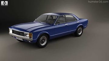 Ford Granada sedan EU 1972 3D model by 3DModels.org